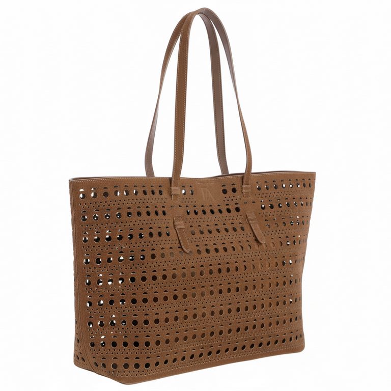Bolso shopper Orlena Don Algodón Camel, vista 2