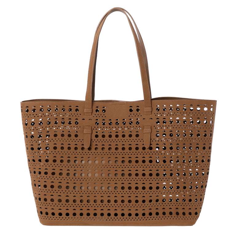 Bolso shopper Orlena Don Algodón Camel, vista 3